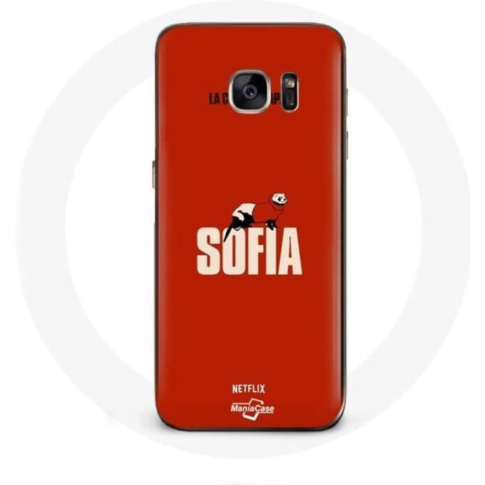 Coque - La casa de papel - Sofia Art - Rouge - Souple - Protection pour Samsung Galaxy S7
