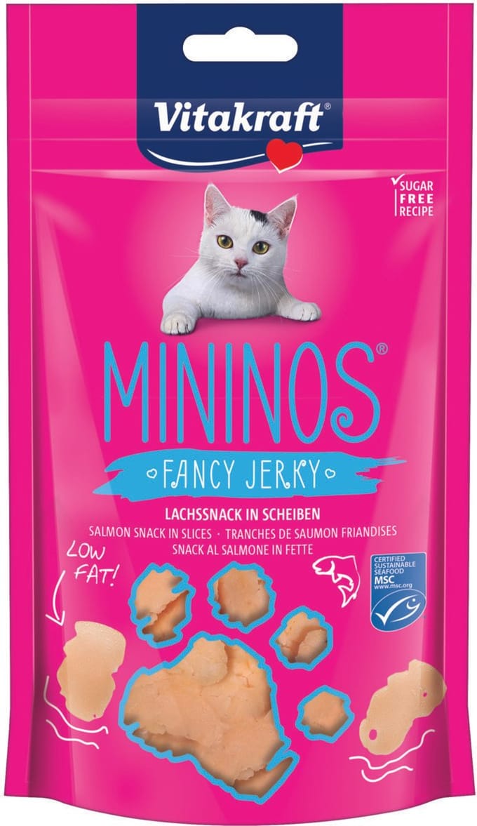 Vitakraft Mininos Fancy Jerky - Zalm - Kattensnack - 40 g