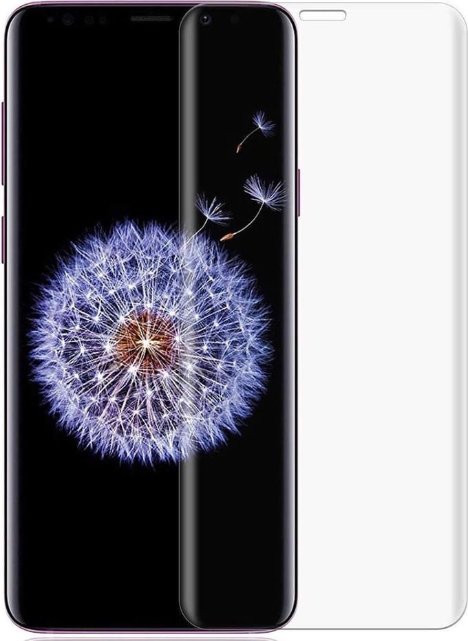 Screenprotector geschikt voor Samsung Galaxy S9 Plus - Volledig Dekkend Full Coverage Screen Protector - van iCall