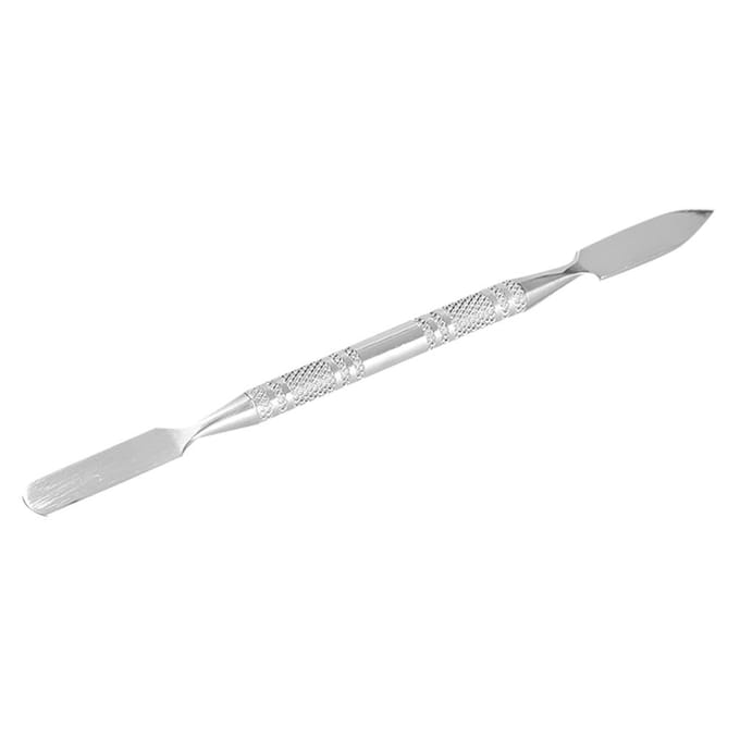Spatule applicatrice de cire à cicatrices à double extrémité en acier inoxydable, outil de maquillage à effets spéciaux (S) white