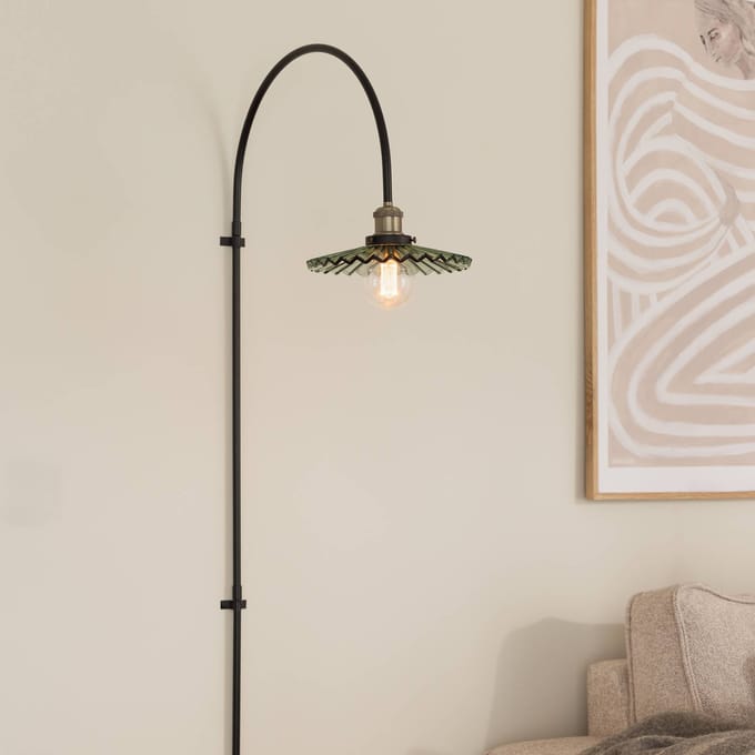 Globen Lighting wandlamp COBBLER, groen, hoogte 150 cm, glas