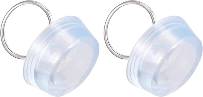 Universele Rubberen Wastafelstop met Trekring voor Badkamer Afvoer (2 Stuks)