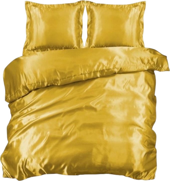 Beauty Silk Dekbedovertrek - 200x200/220 - Glans Satijn - Goud