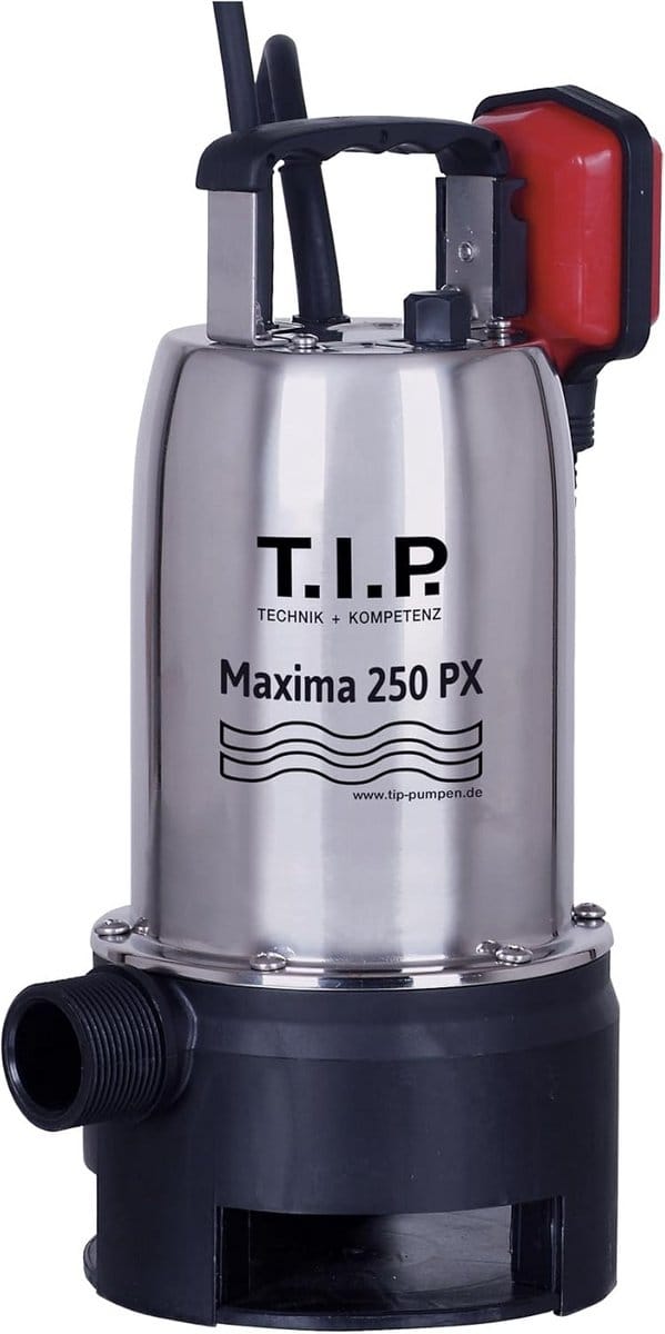 Dompelpomp - Afvoerpomp Vuilwater - Water Verpompen - Rvs Pompbehuizing - 14500 L/u - Grijs