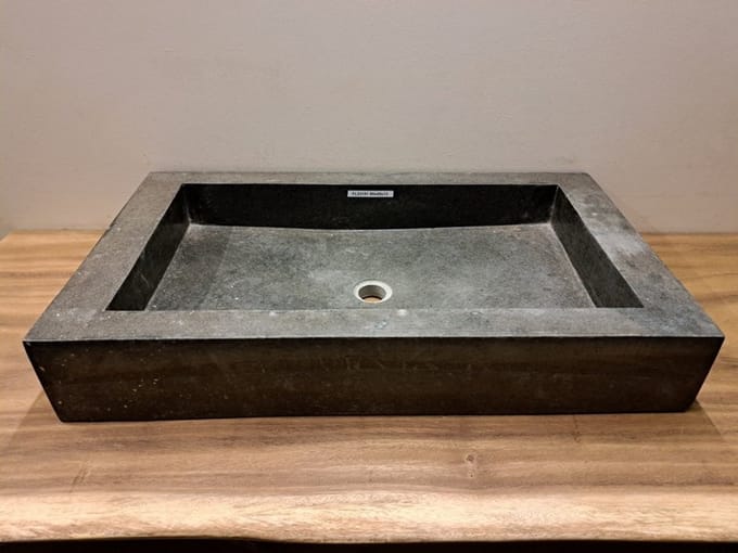 Wasbak natuursteen - 80x45x13cm - FL23151