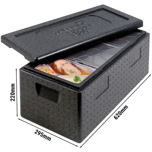 (3 stuks) THERMO FUTURE BOX Thermobox MENU 3 - 20 liter - Zwart