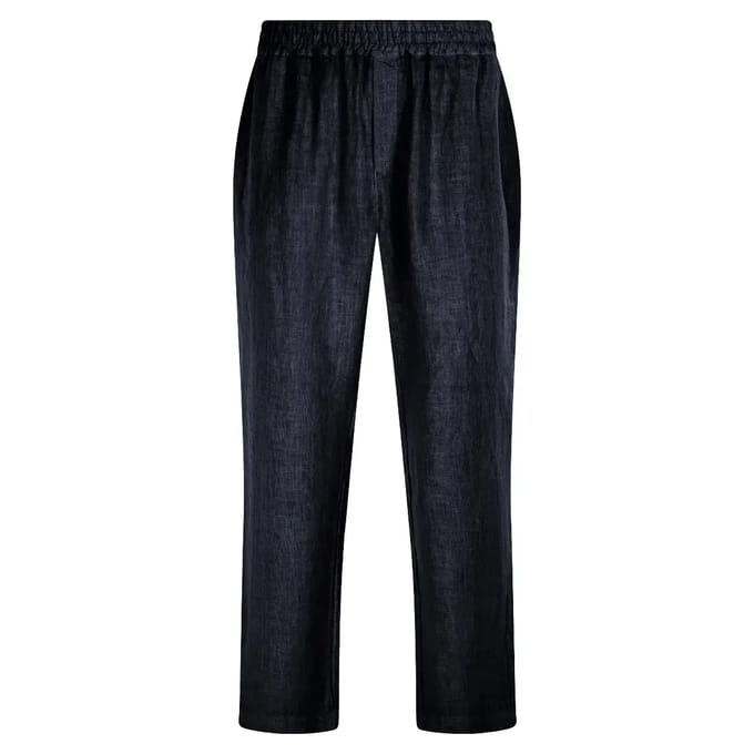 Linnenbroek met elastische taille Haris Cotton