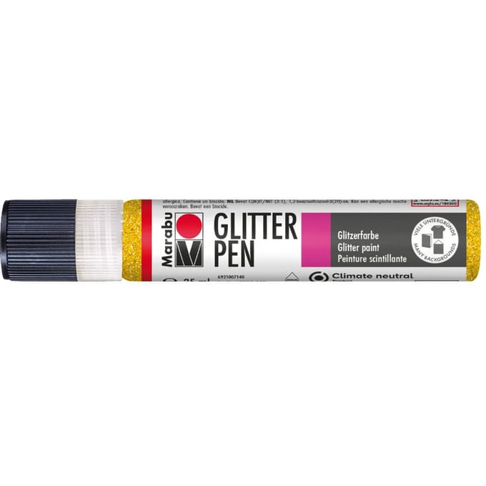 Marabu Glitter Pen - Glitter-Geel