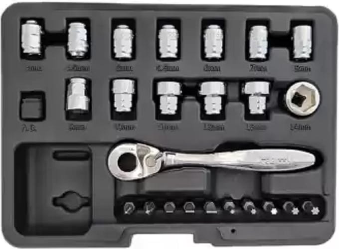 1/4'' Doppenset 25-delig-Weber tools