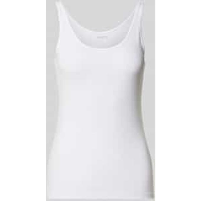 slim fit top met ronde hals