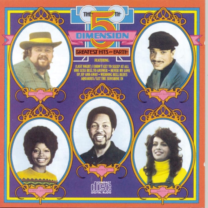 CD FIFTH DIMENSION Greatest Hits on Earth ARCD8335 Arista 1987 VS Rock Gebruikt
