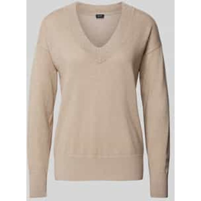 Gebreide pullover van wolmix met V-hals