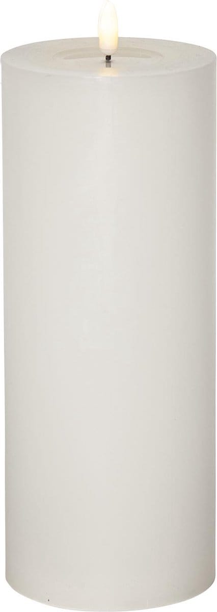 Star Trading kaars Flamme Flow Big, zuilkaars, LED, wit, timer, batterij, warm wit, 27,5 cm