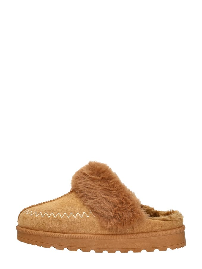 SUB55 Home Collection Pantoffels Open Pantoffels Open - cognac - Maat 38