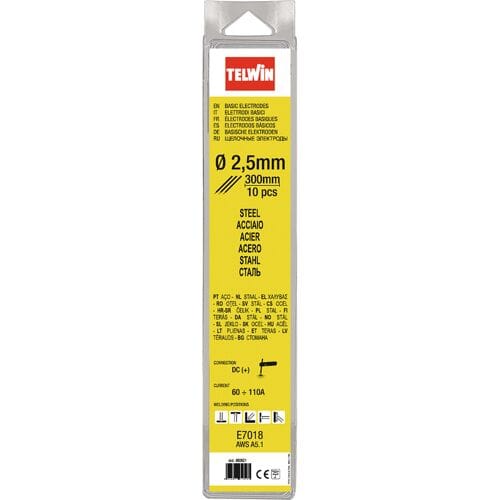 Telwin elektroden staal Ø 2,5mm (10 Stuks)