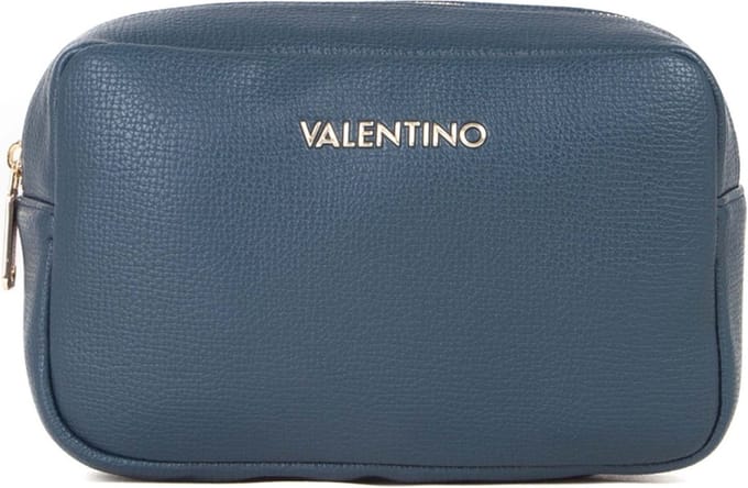 VALENTINO cosmetische tas Stereo Re Soft Cosmetic Case Blu donkerblauw
