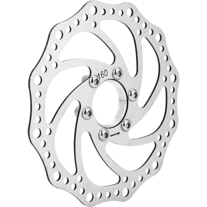 Mountainbike 160mm Schroefdraad Naven Remschijf Rotor Flens Adapter met 6 Bouten white