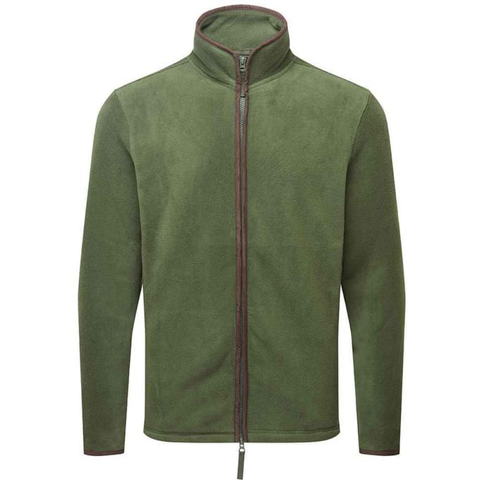 Premier Heren Artisan Fleece Jas (Mosgroen/bruin)