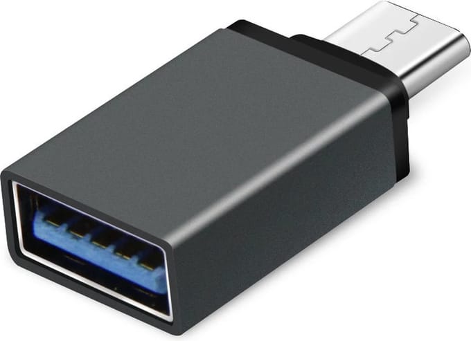 USB-C naar USB-A adapter OTG Converter USB 3.0 - USB C to USB A HUB - Verloop - Zwart