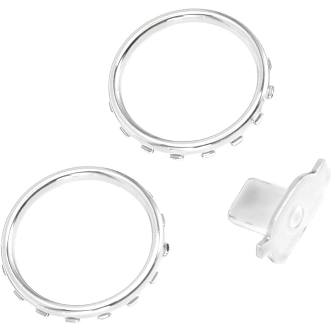 Anneaux d'accent décoratifs pour manette Xbox Elite Series 2 Remplacement des boutons Switch Chrome mat