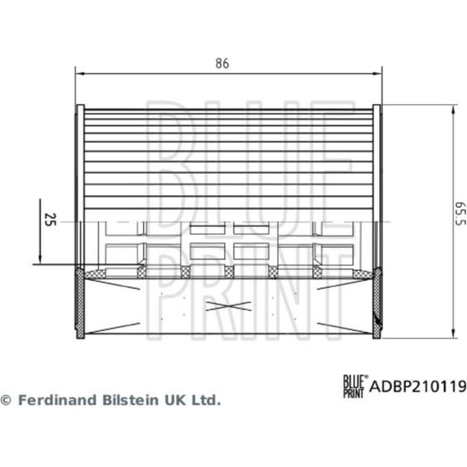 Oliefilter BLUE PRINT ADBP210119