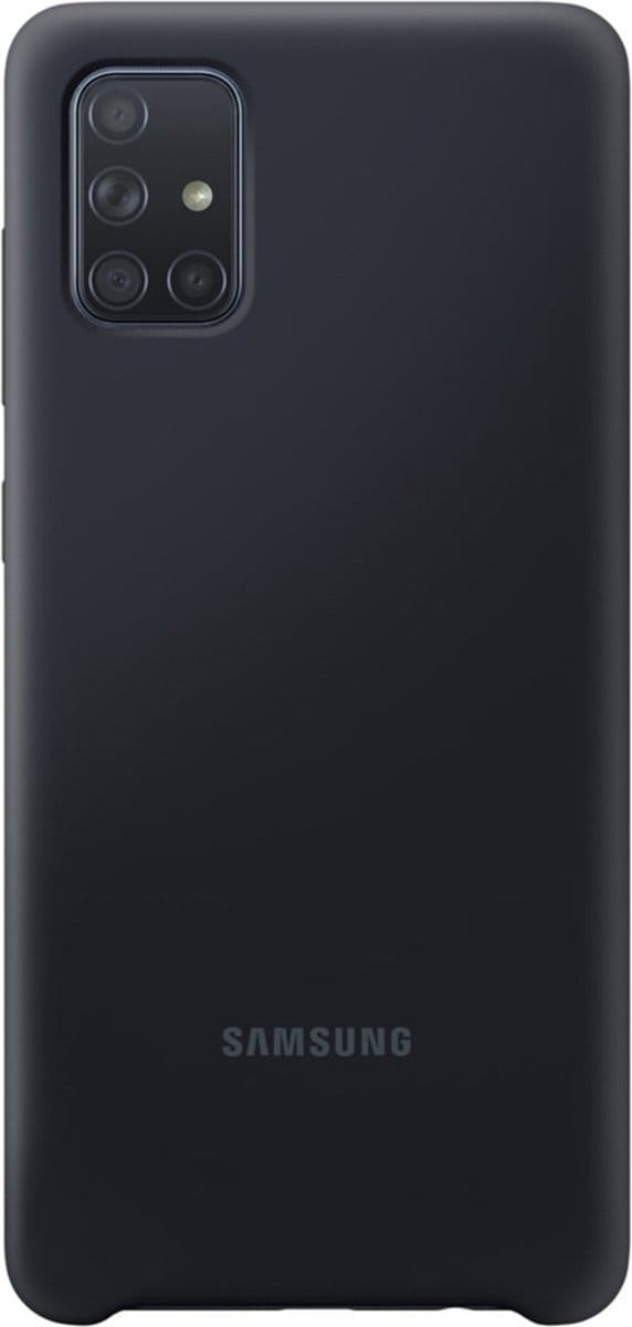 Samsung Silicone Hoesje - Samsung A71 - Zwart