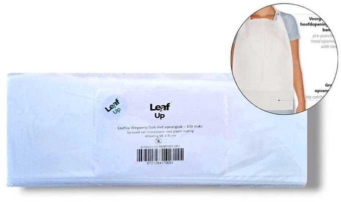 LeafUp® Wegwerp Slab met opvangzak – 100 stuks