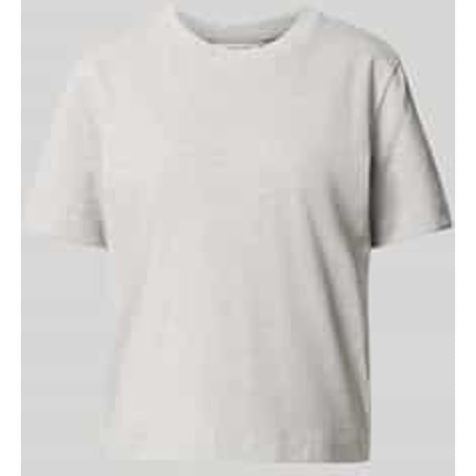 boxy fit T-shirt van katoen- en viscosemix model 'ESSENTIAL'