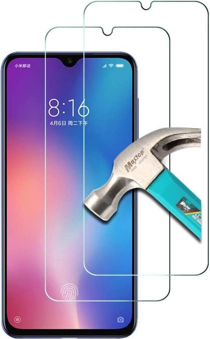 Screenprotector Glas - Tempered Glass Screen Protector Geschikt voor: Xiaomi Mi 9 SE - 2x