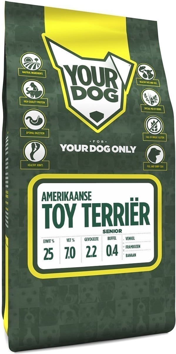 Yourdog amerikaanse toy terriër senior - 3 KG