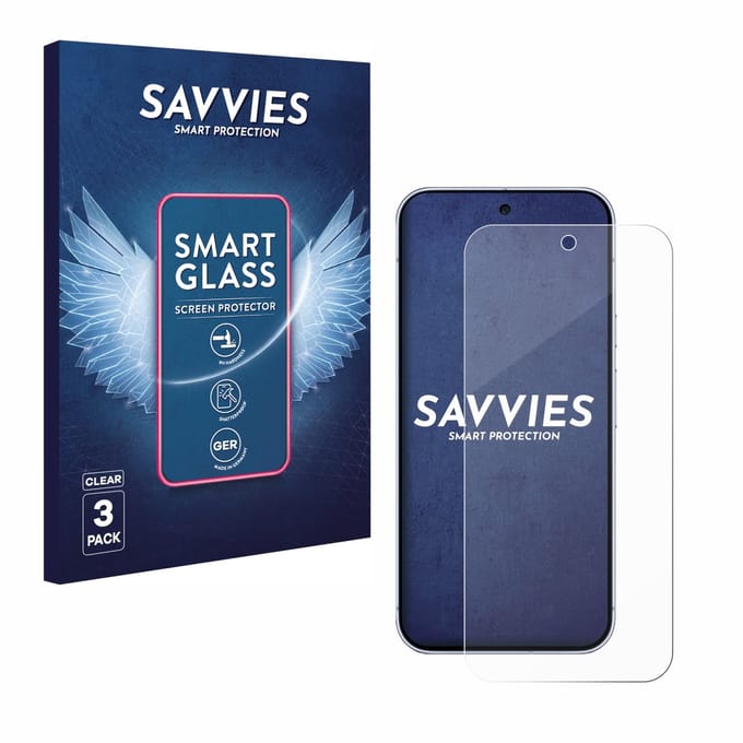 3 Stuks Savvies Screenprotector - geschikt voor Google Pixel 10 Pro XL - beschermfolie glas transparant