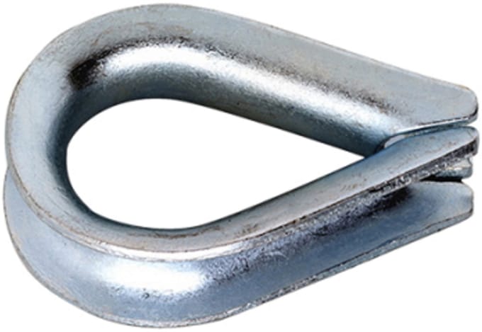 Kous 4–5 mm – per 1 stuks – staalkabelbeschermer verzinkt