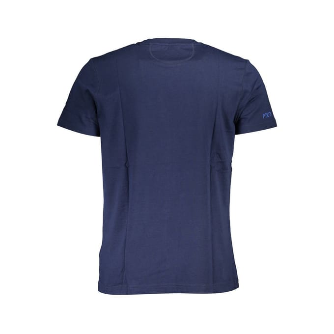 La Martina Blauwe Katoenen Heren T-Shirt