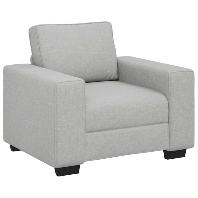 vidaXL - Sofastoel - Wolkgrijs - 100x77x82 - cm - Stof