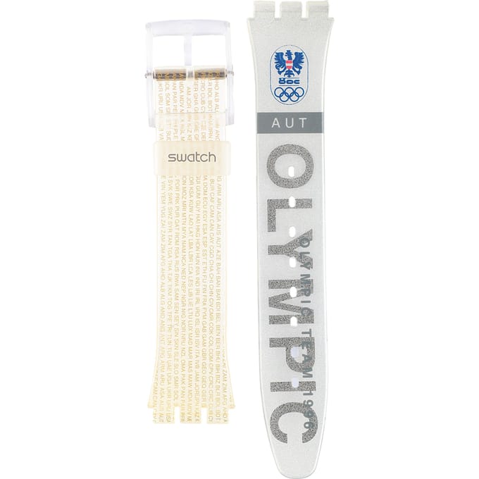 Swatch Plastic - Originals Medium (34mm) /Access/Solar/Musicall/Stop - G/SK/SL/SR/SS/SO28 AGZ150K GZ150K Olympic Team Austria band
