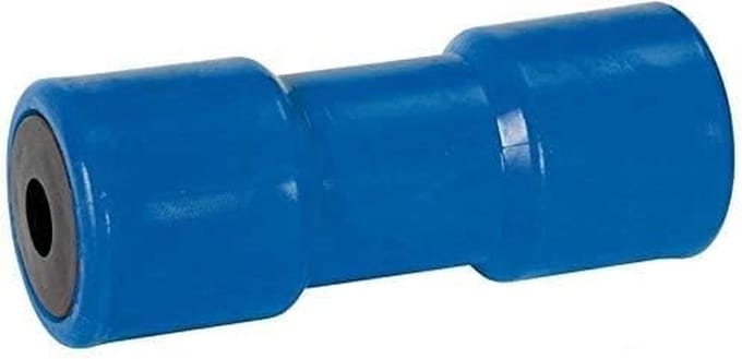 Centrale Rol Blauw 200 mm met 21 mm Gatdiameter