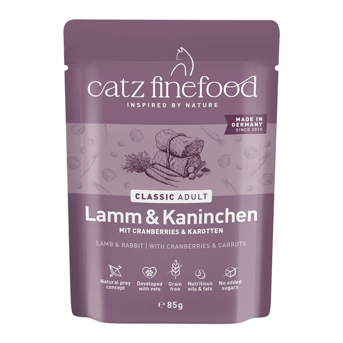 catz finefood 8 x 85 g  - Lam & Konijn