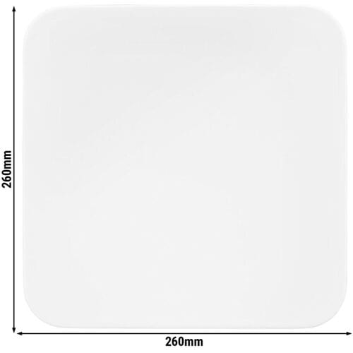 (4 stuks) SELTMANN WEIDEN Bord - plat vierkant - 290x290mm - Wit