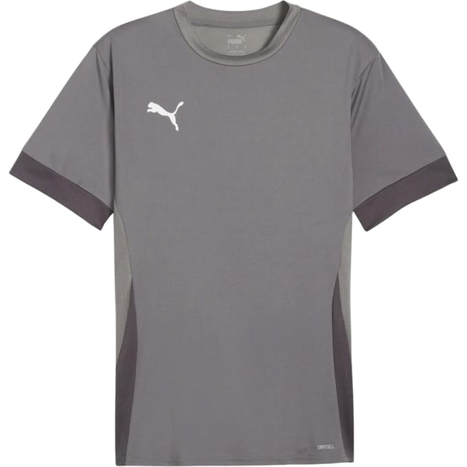 PUMA teamGOAL Matchday Jersey Heren Sportshirt - Cast Iron-PUMA White-Shadow Gray