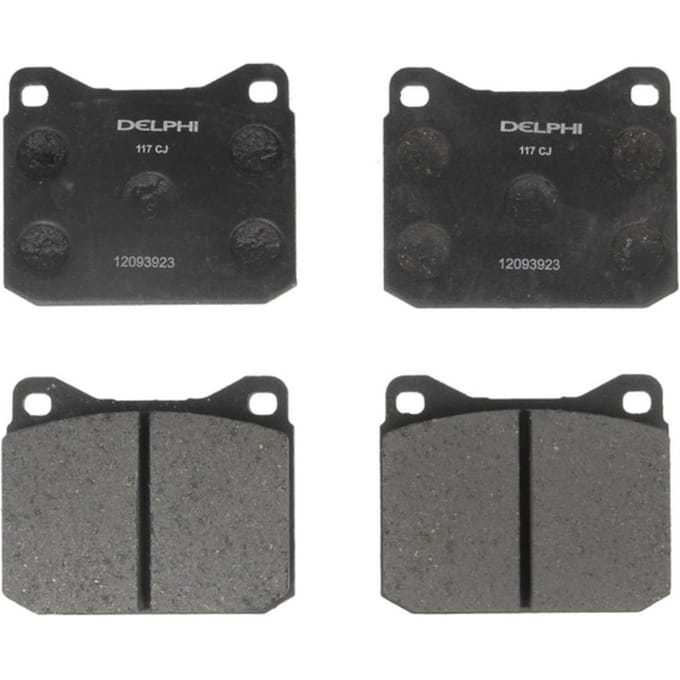 Remblokset DELPHI LP117, voorkant, achter