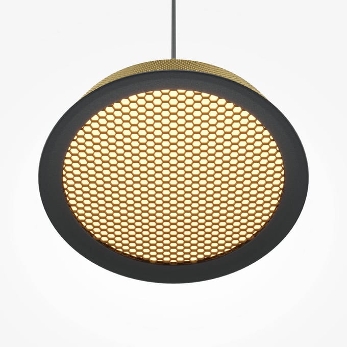 Maytoni LED hanglamp El, Ø 15,3 cm, goud, aluminium