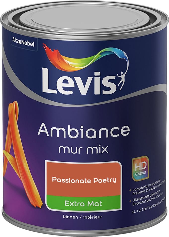 Levis - Ambiance Mur Extra Mat Mix - Passionate Poetry - Mengverf - 1 L