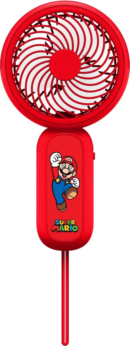 Super Mario - draagbare handventilator - zeer stil - USB-C oplaadbaar - met polsbandje