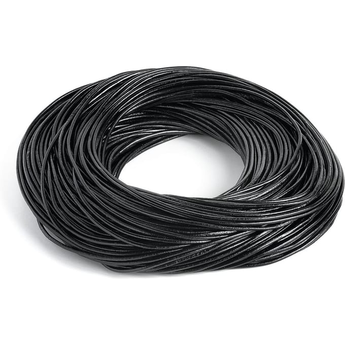 VBS Lederen lint, 50 m - Zwart
