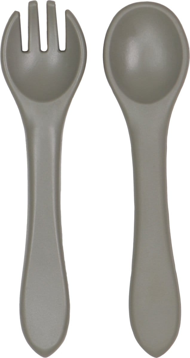 Tryco Olive Gray Siliconen Kinderbestek TR-392810