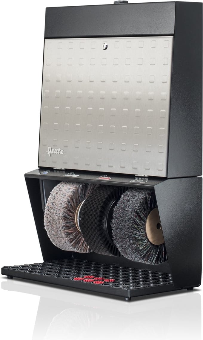 Heute Polifix 3 - Schoenpoetsmachine - Embossed V2A - Steel - Black