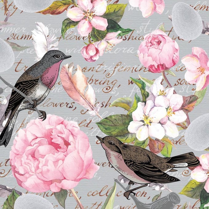 Lunch servetten Birds of a feather - Paper + Design - 33x33 cm