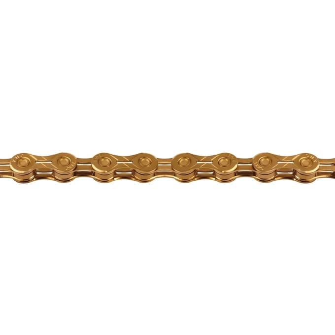 KMC X10EL Silver / Goud Fietsketting - X10EL Ti-N GOUD 114L