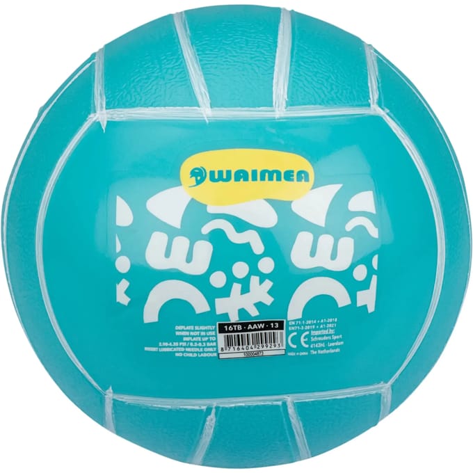 Waimea Strandbal PVC - 13 cm - Aqua - 13