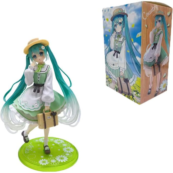 Figurine d'Action en PVC Hatsune Miku Poupée Modèle Anime Vocaloid Jouet de Mode Objet de Collection Durable Classique Qualité Supérieure gray